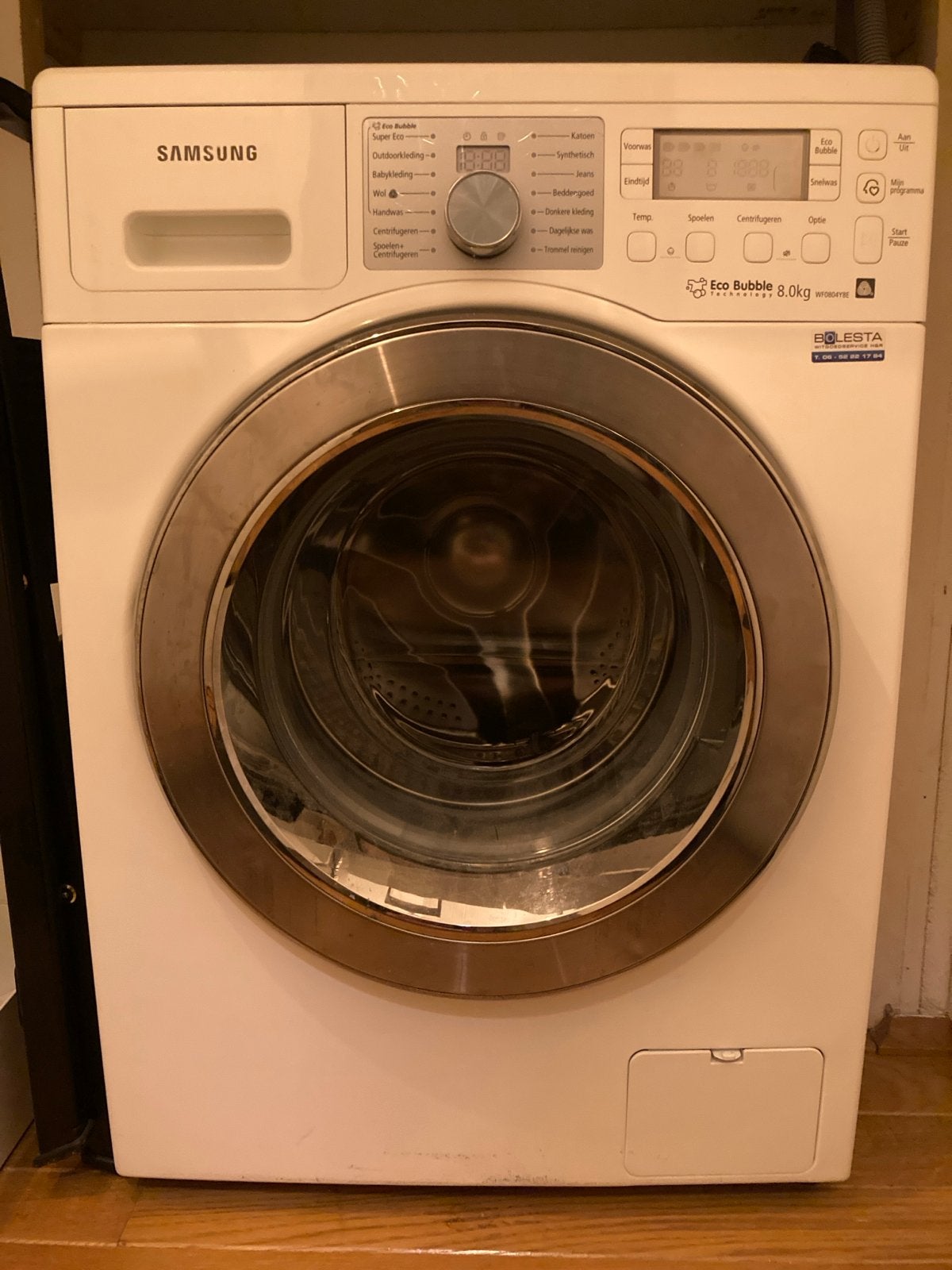 Samsung Eco Bubble Wasmachine 8.0kg (zeer goede staat), Witgoed en Apparatuur, Ophalen, 1200 tot 1600 toeren, Gebruikt, 8 tot 10 kg