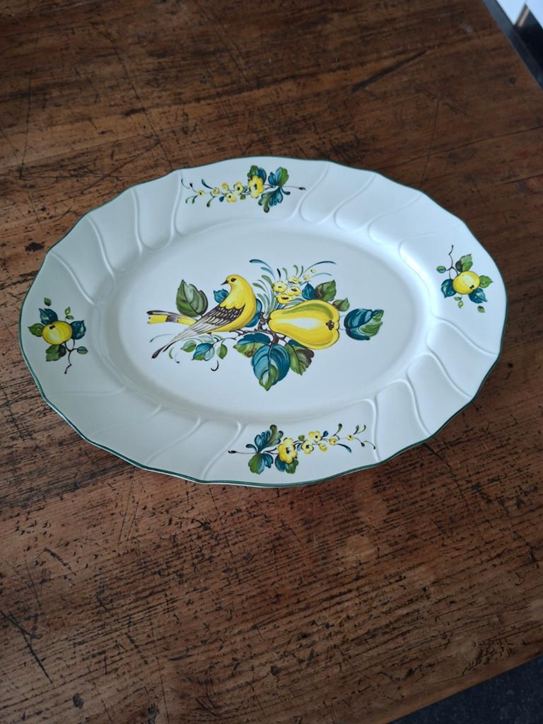 Villeroy & Boch Jamaica Ovale Schaal met Fruit en Vogel, Ophalen of Verzenden