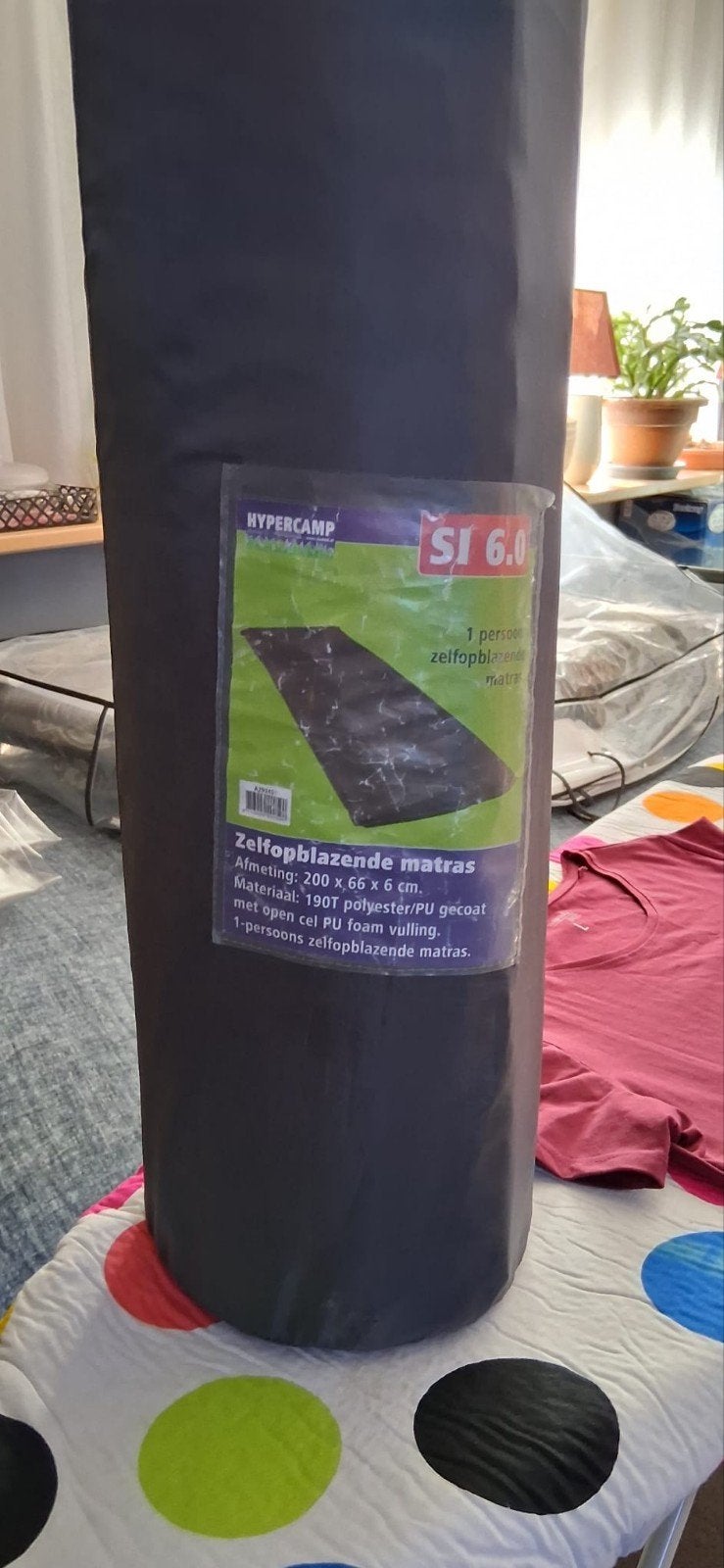 Hypercamp SI 6.0 Zelfopblazende Matras 1-persoons, Ophalen of Verzenden, Nieuw, 1-persoons
