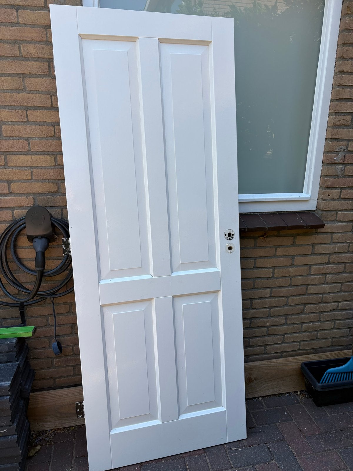 Gratis stompe binnendeur 200,5x77,5cm - opknapper, Ophalen, Gebruikt, Minder dan 80 cm, Binnendeur