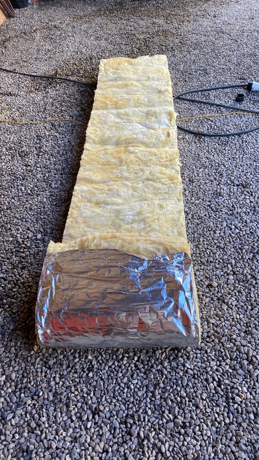 Glaswol isolatie met aluminiumfolie - Nieuw, Nieuw, Vloerisolatie, 8 tot 12 cm, Glaswol