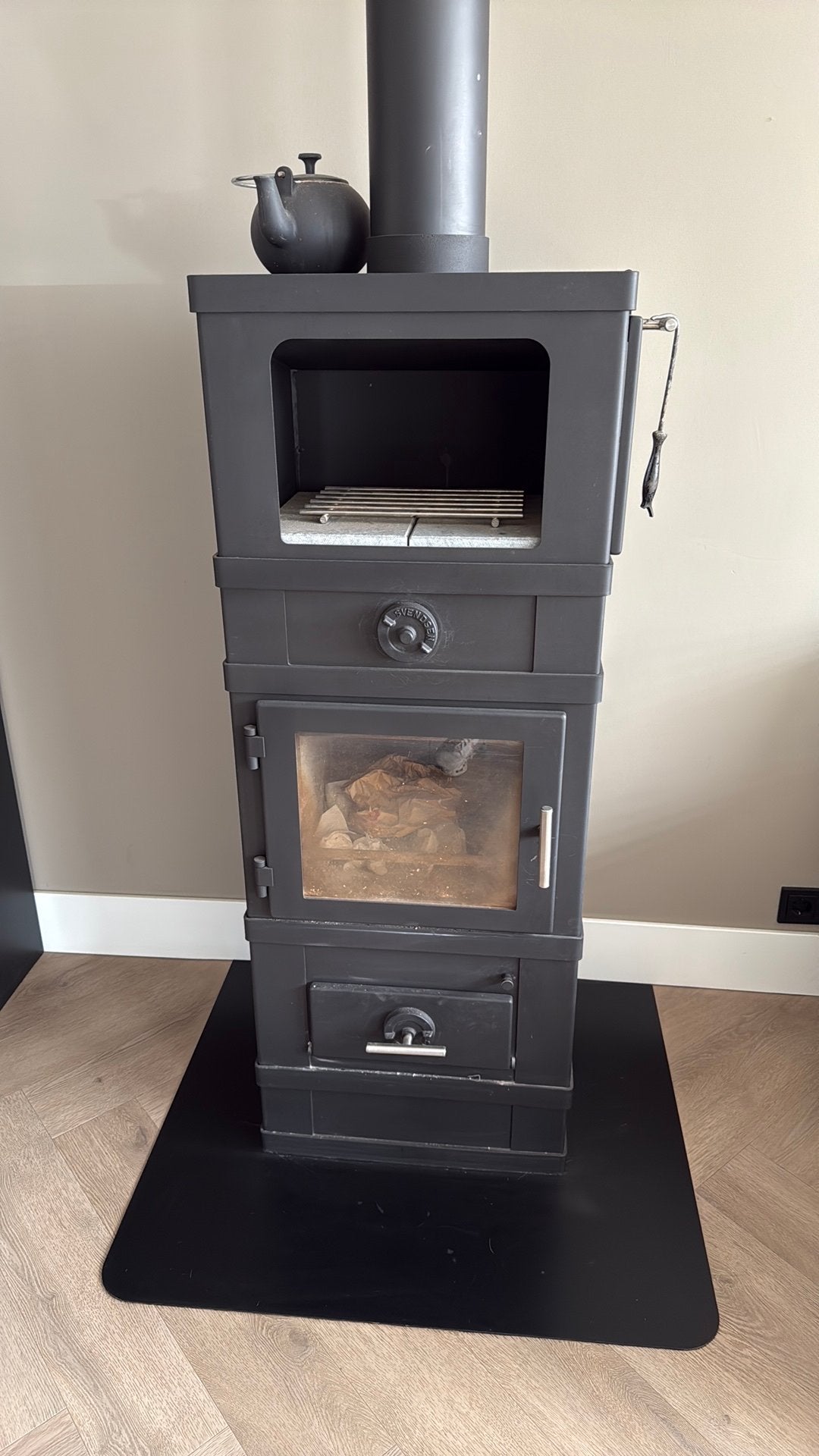 Te koop gevraagd Svendsen fokus houtkachel, Huis en Inrichting, Ophalen of Verzenden, Zo goed als nieuw, Hout, Houtkachel
