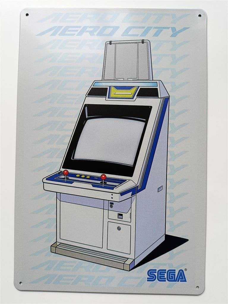 SEGA arcade Aero City Candy Cab METALEN Wandbord, Verzenden, 1 speler, Nieuw, Vanaf 3 jaar