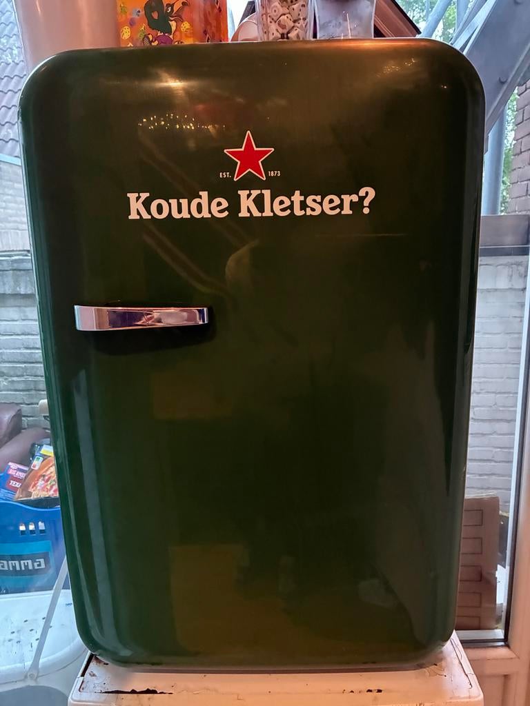 Heineken Ijskast / Koelkast - Koude Kletser? 150 jaar, Witgoed en Apparatuur, Zonder vriesvak, 45 tot 60 cm, Ophalen, 85 tot 120 cm