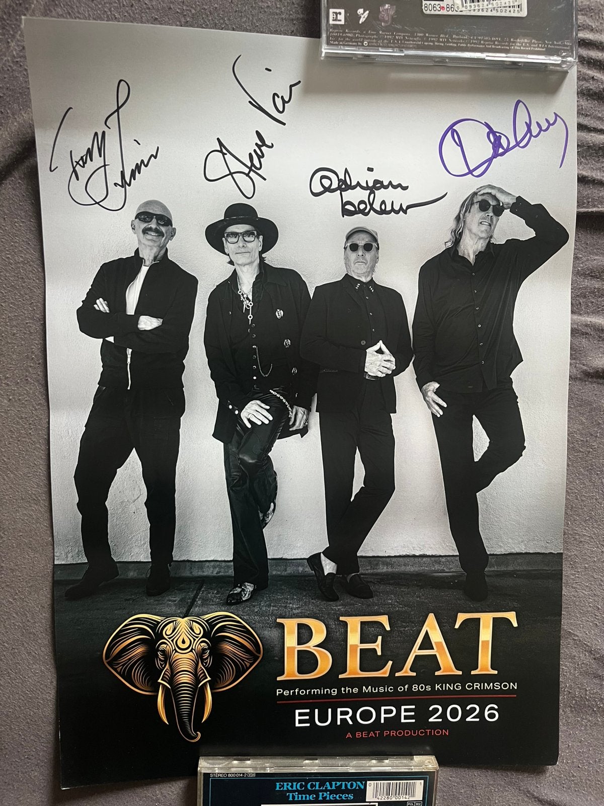 BEAT Poster Signed King Crimson TOOL, Ophalen of Verzenden, Zo goed als nieuw