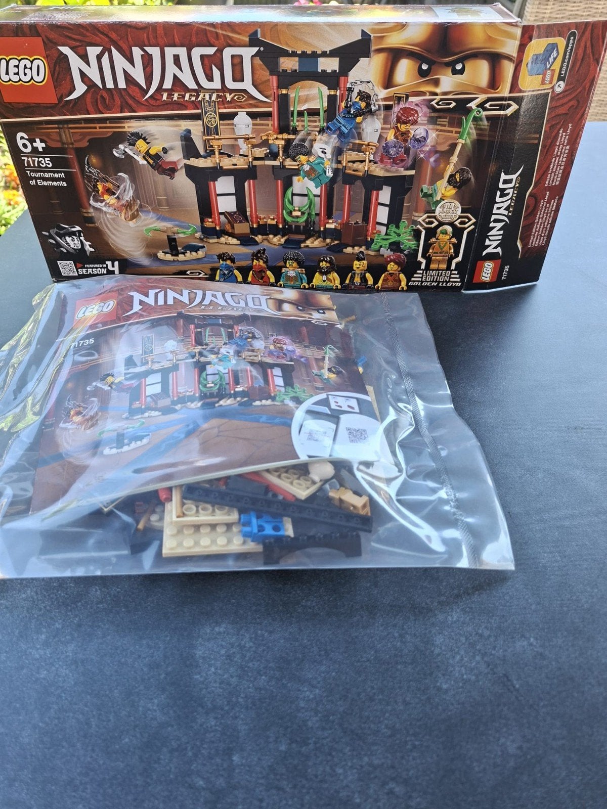 Te koop aangeboden: Lego Ninjago set 71735, de Tournament of, Lego, Ophalen of Verzenden, Zo goed als nieuw, Compleet