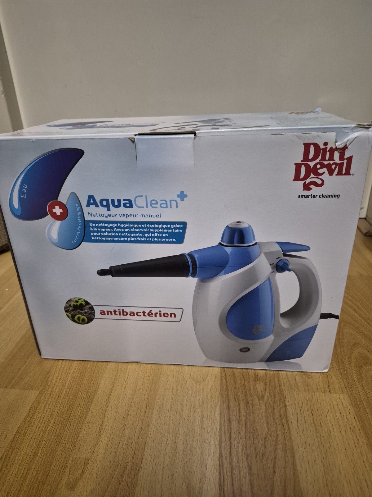 Dirt Devil AquaClean+ Handstoomreiniger - Antibacterieel, Ophalen of Verzenden, Nieuw, Inclusief accessoires, Stoomreiniger