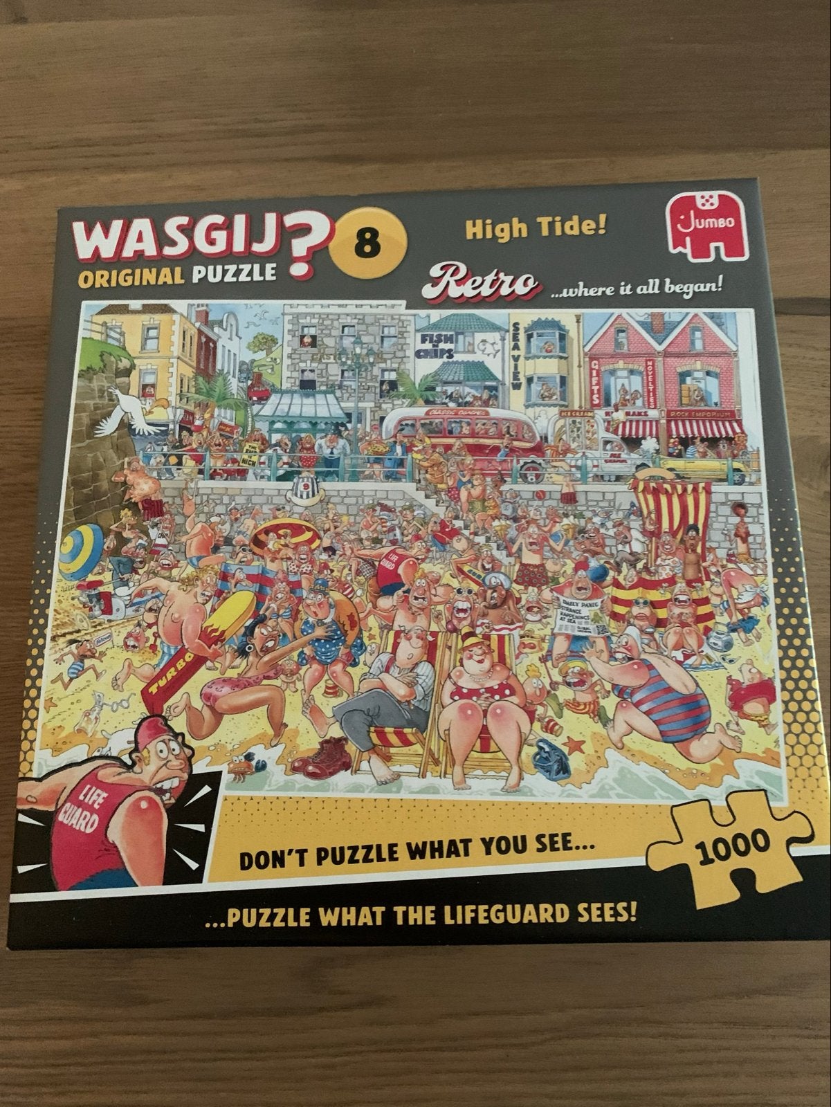 Wasgij? Original 8: High Tide! Retro Legpuzzel 1000 stukjes, Ophalen of Verzenden, 500 t/m 1500 stukjes, Nieuw, Legpuzzel