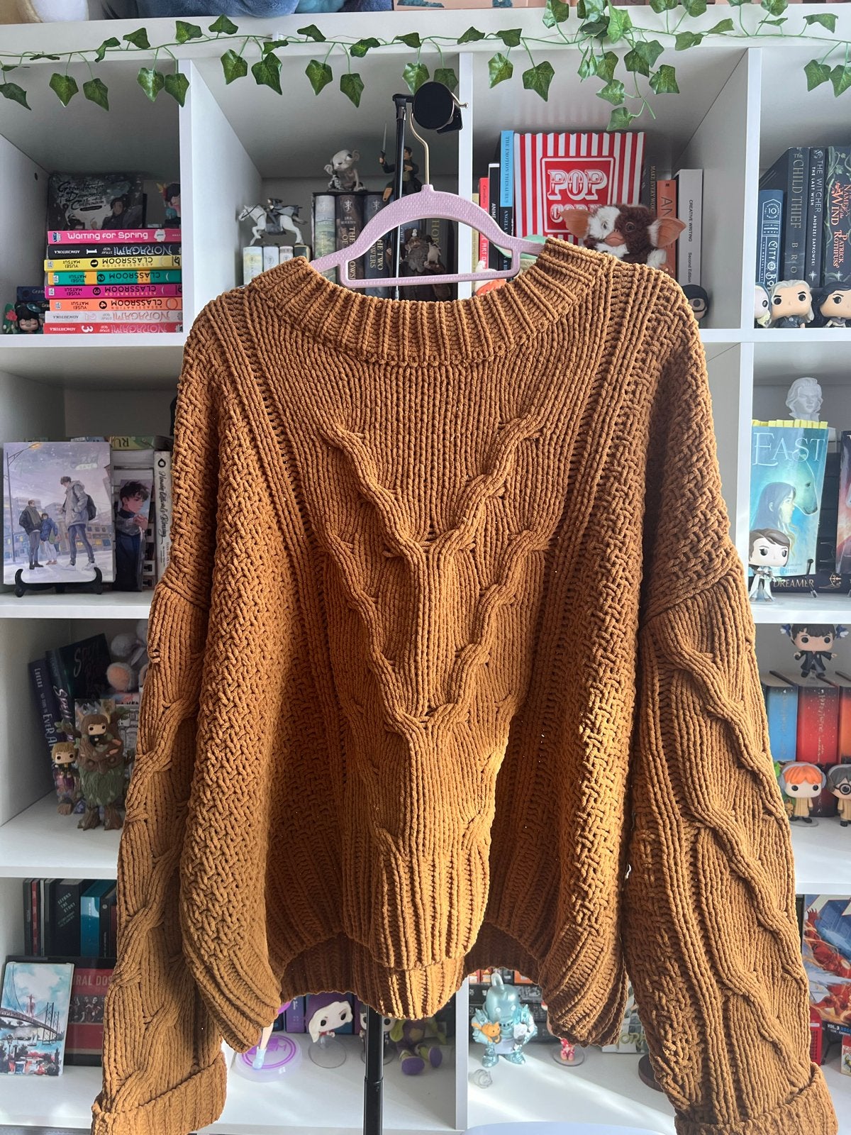 Fluffy gebreide trui, maat XL, Ophalen of Verzenden, Zo goed als nieuw, Maat 46/48 (XL) of groter, Bruin