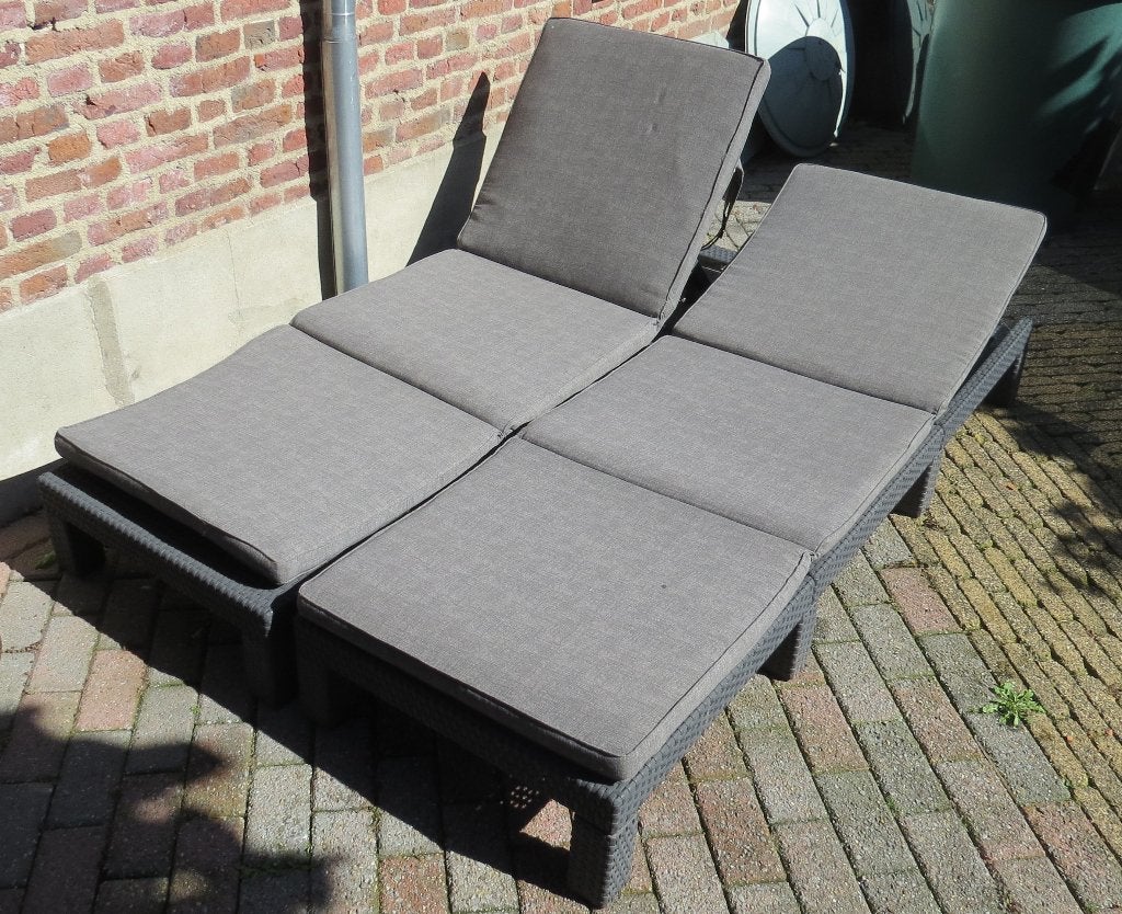 ligbed Allibert 2 stuks, Tuin en Terras, Ophalen, Gebruikt, Kunststof, Verstelbaar
