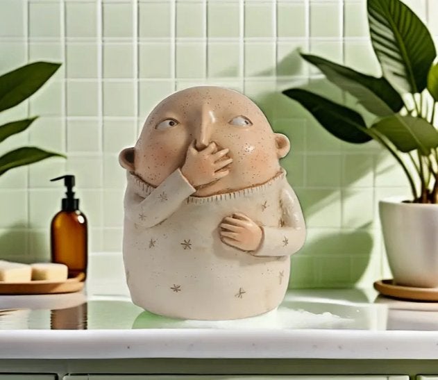 Beeldje voor het toilet jongen groot, Verzamelen, Beelden en Beeldjes, Ophalen of Verzenden, Nieuw, Mens