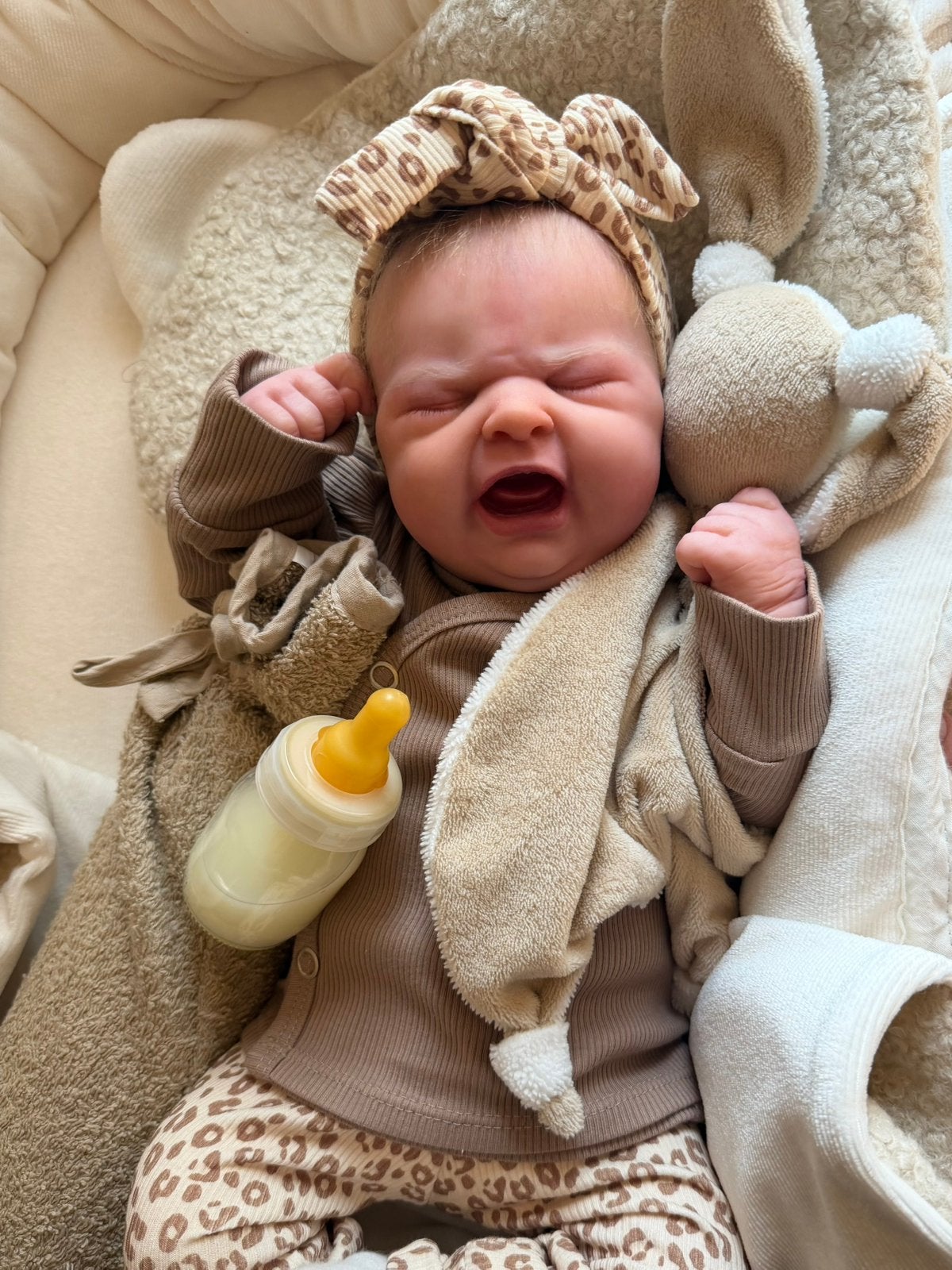 Maria first cry, Ophalen of Verzenden, Zo goed als nieuw, Babypop, Levensecht of Reborn