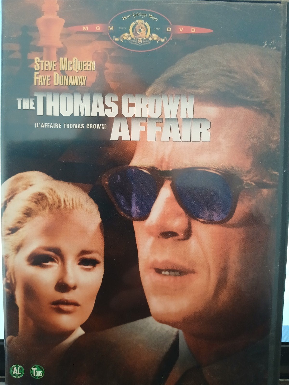 The thomas crow affair - steve mcqueen, Alle leeftijden, Ophalen of Verzenden, Zo goed als nieuw, Actie en Avontuur