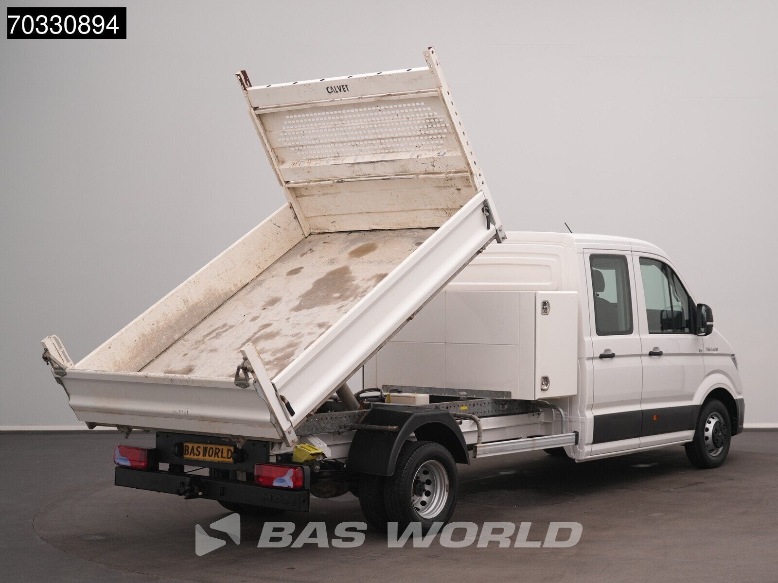 MAN TGE 5.120 Dubbel Cabine Kipper met Kist Dubbellucht 3,5t, Auto's, Stof, Gebruikt, Euro 6, 4 cilinders