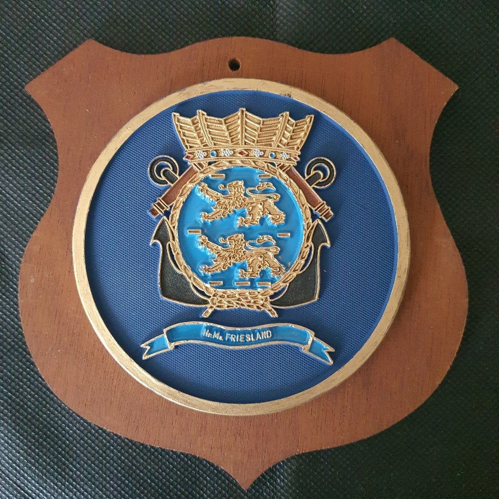 Wapenschildje Friesland, Verzenden, Marine, Nederland, Embleem of Badge