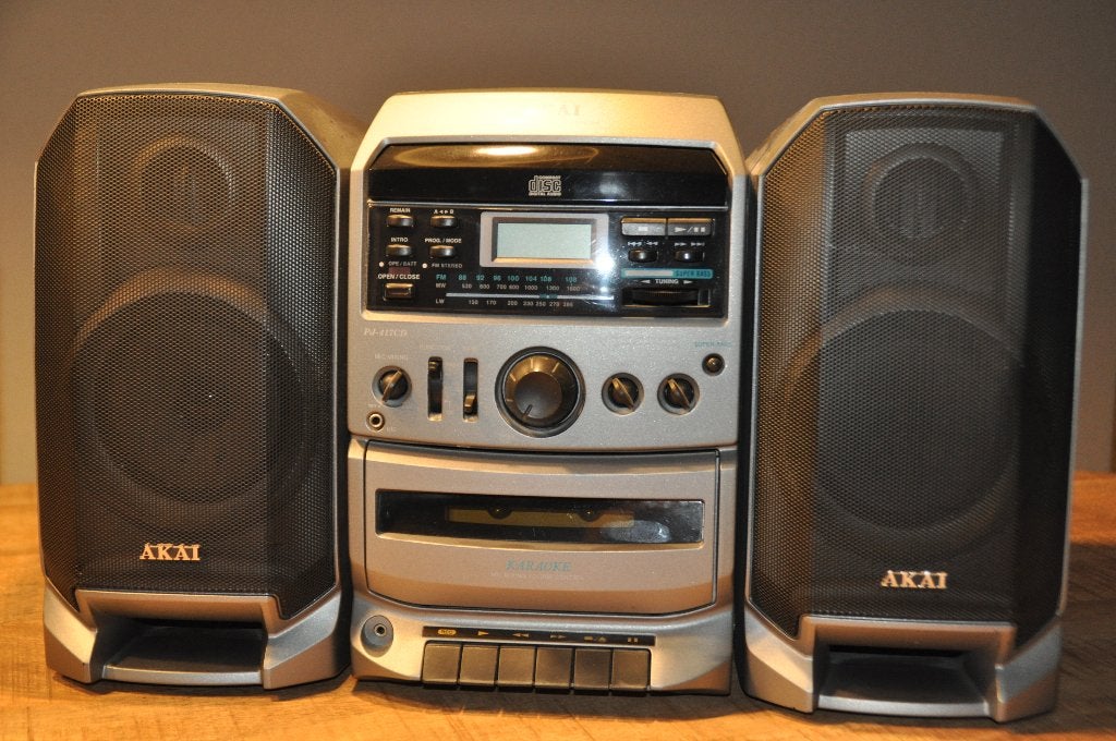 Akai stereotorentje  Radio CD  Cassette, Audio, Tv en Foto, Ophalen of Verzenden, Gebruikt, Radio