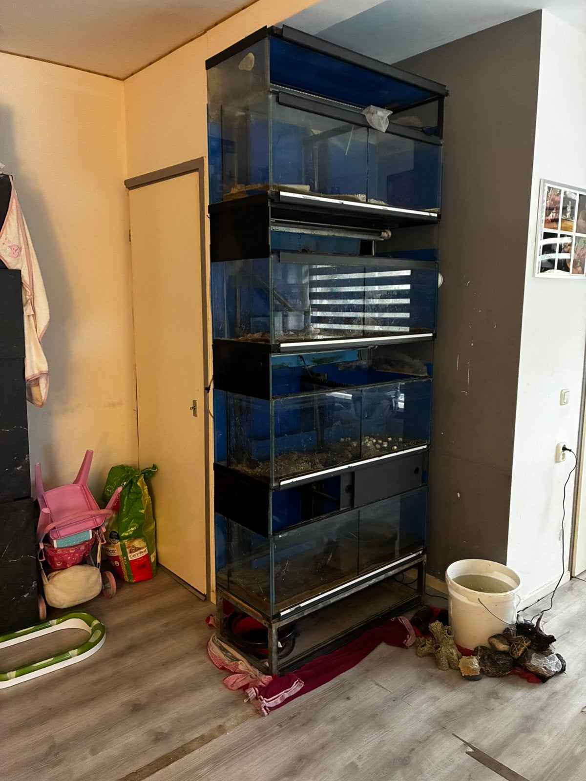 Aquarium stelling, Ophalen, Gebruikt, Overige merken, Leeg aquarium