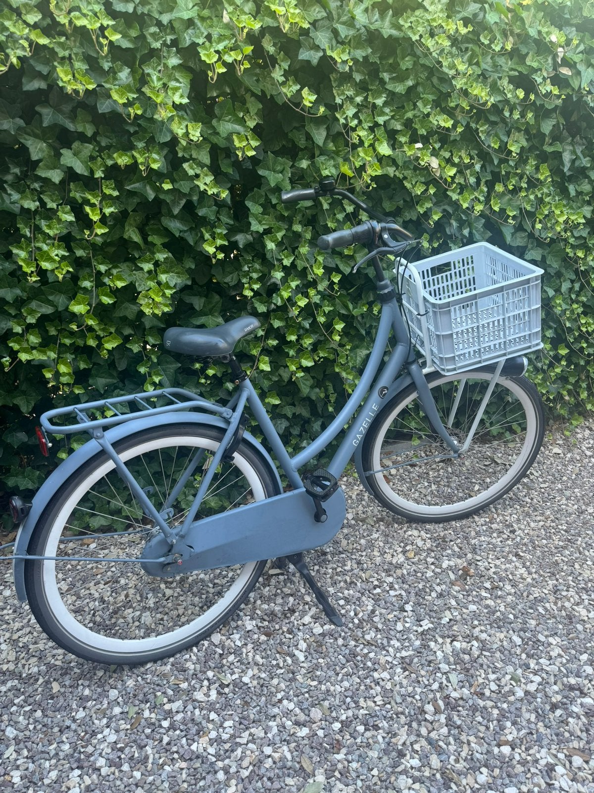 Gazelle transporter fiets met krat maat 54, Fietsen en Brommers, Fietsen | Meisjes, Gebruikt, Versnellingen, Trommelrem, Ophalen