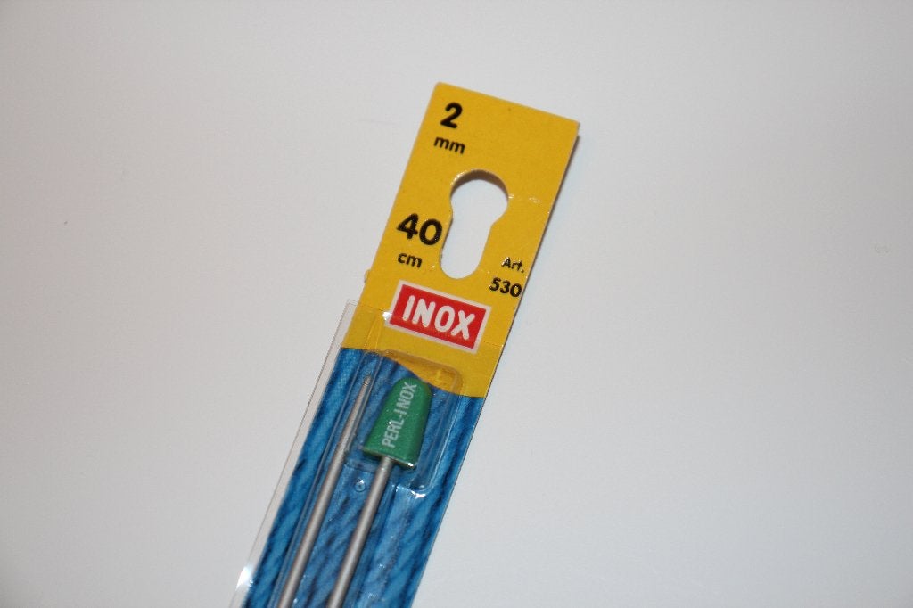 Inox breinaalden - 40cm / 2mm #3481, Hobby en Vrije tijd, Breien en Haken, Ophalen of Verzenden, Nieuw, Breien, Naald