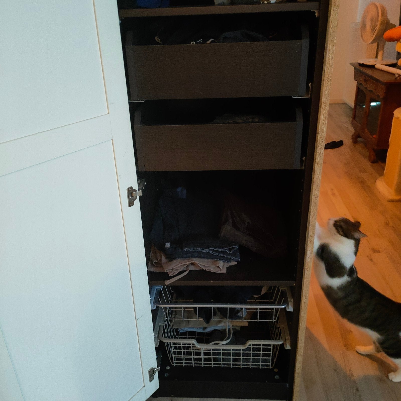 5x draadmand Ikea Paxkast 60 diep, Ophalen, Ikea pax paxkast, Gebruikt, 50 tot 100 cm