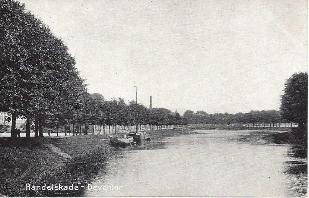 Deventer (Ov.) Handelskade, gelopen 1913, Ophalen of Verzenden, Voor 1920, Gelopen, Overijssel