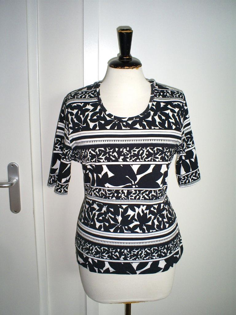 BETTY BARCLEY top mt. M __ mooie print, Kleding | Dames, Tops, Maat 38/40 (M), Verzenden, Zwart, Zo goed als nieuw