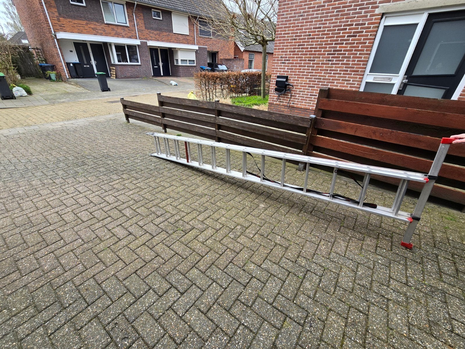 Ladder Altrex, Doe-het-zelf en Verbouw, Ladders en Trappen, Ophalen, Zo goed als nieuw, Ladder, Opvouwbaar of Inschuifbaar