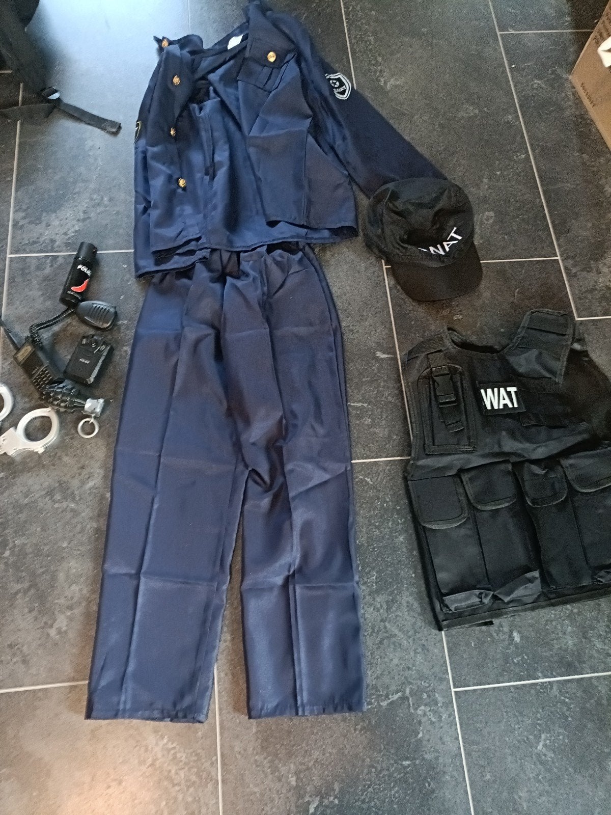 SWAT Politie Verkleedpak met Accessoires, Verzenden, Gebruikt, Ontdekken