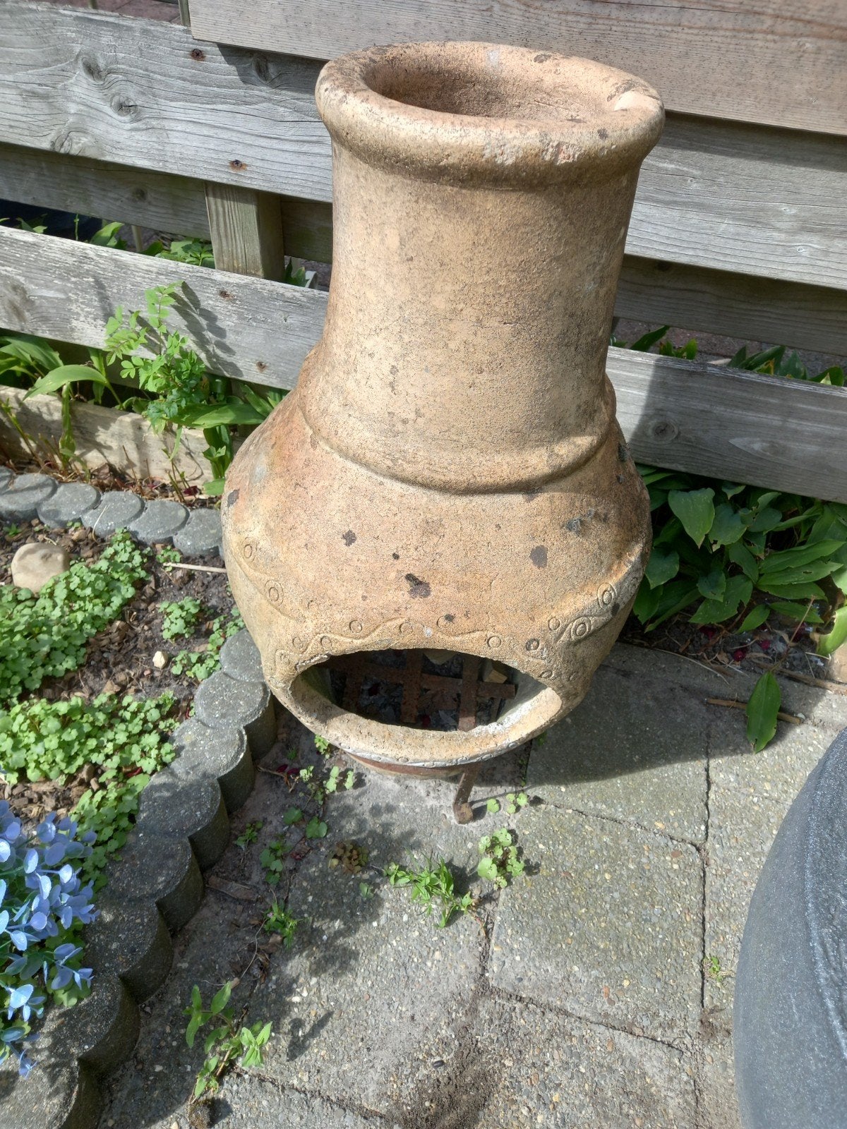 terras kacheltje, Ophalen