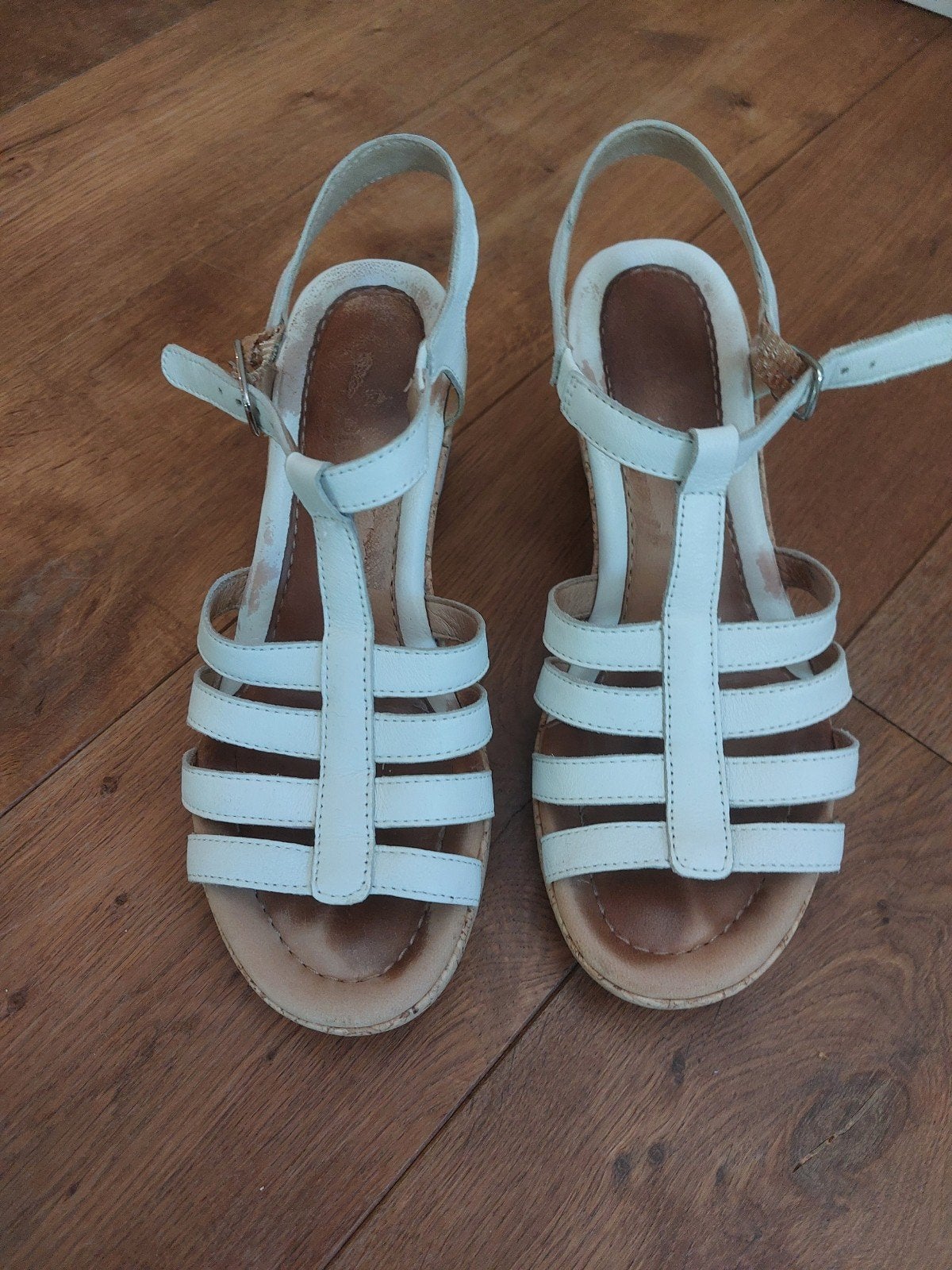 Gabor dames schoenen/sandalen mt 40 wit, Wit, Gabor, Zo goed als nieuw, Sandalen of Muiltjes