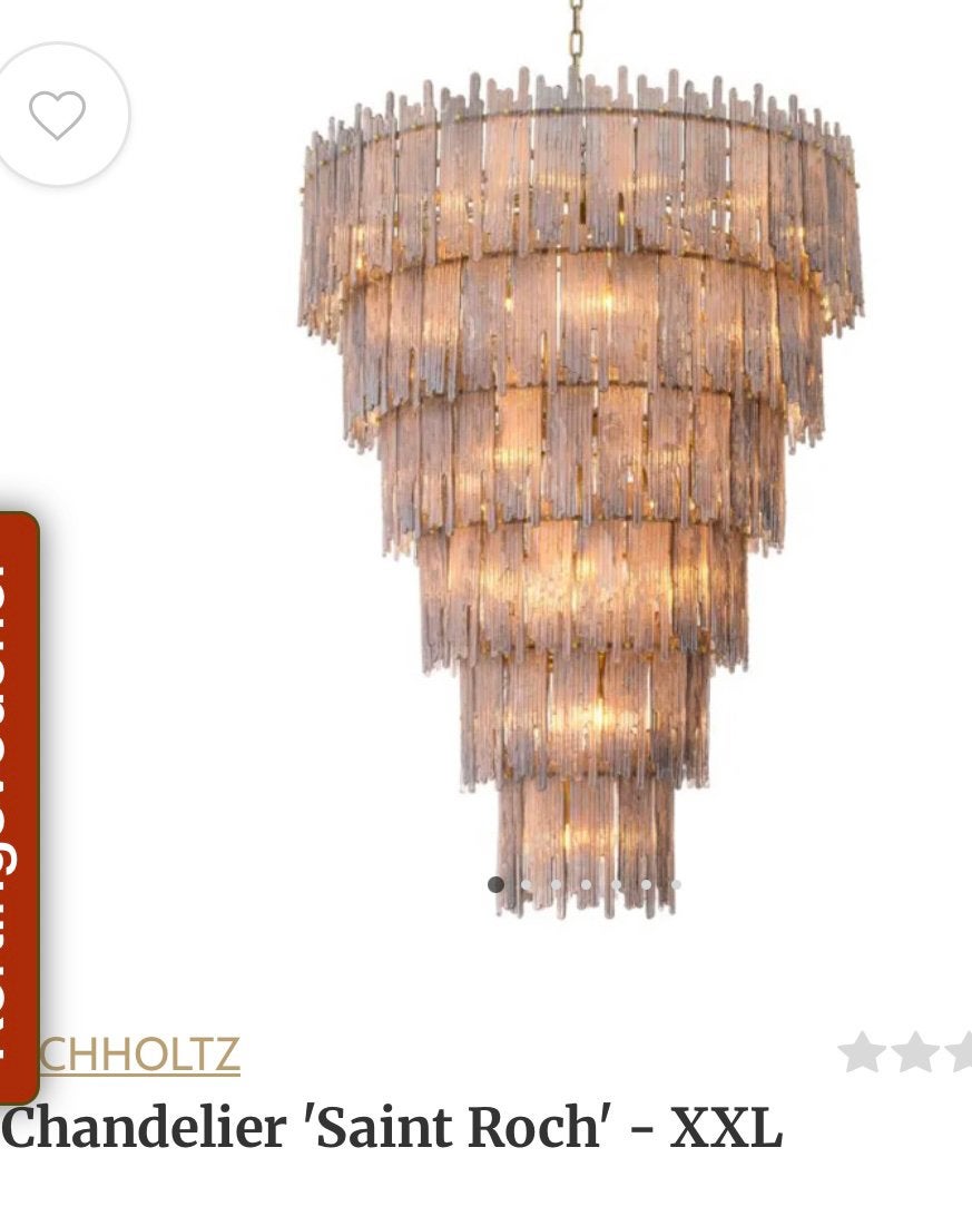 GEZOCHT: Eichholtz Chandelier Saint Roch of Greyson XXL, Ophalen, Zo goed als nieuw