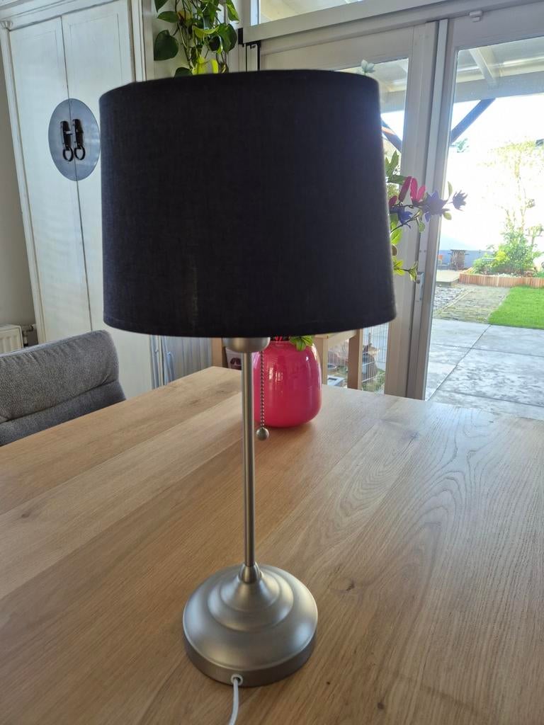 Luxe lamp met trekkoord zwart, Ophalen, Minder dan 50 cm