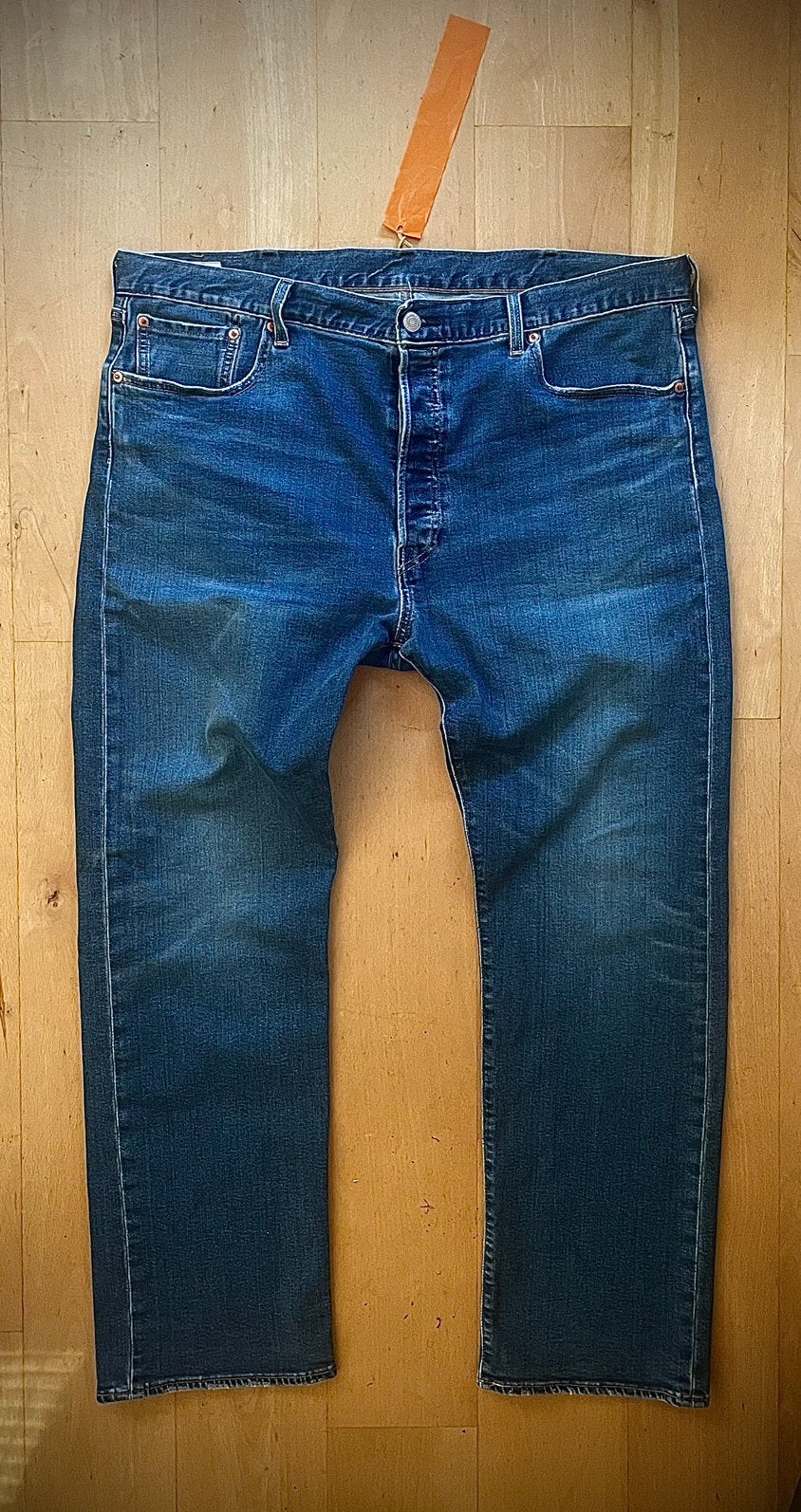 Levi’s 501 jeans spijkbroek met stretch W40 L32, Ophalen of Verzenden, Zo goed als nieuw, Blauw, W40 - W42 (confectie 56/58)