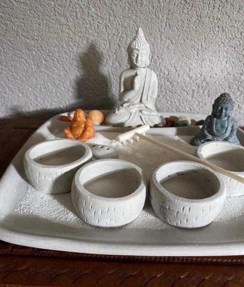 ‍️ Prachtige Zen Tuin Set – Oase van Rust & Ontspanning, Ophalen of Verzenden, Zo goed als nieuw, Overig