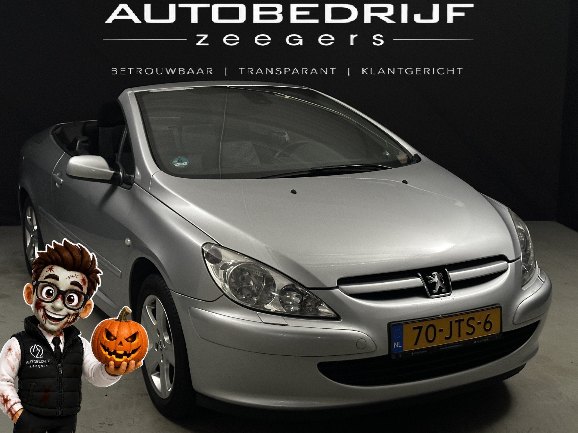 Peugeot 307 CC 2.0-16V *Cabrio*Automaat*AC* (bj 2004), Auto's, Gebruikt, 4 cilinders, Cabriolet, 4 stoelen