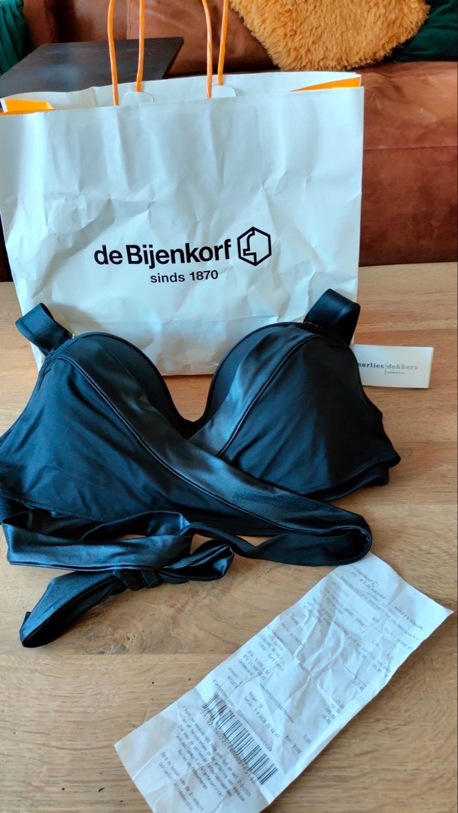 Marlies Dekkers cache coeur push-up bikinitop 75F Nieuw, Ophalen of Verzenden, Nieuw, Zwart, Bikini
