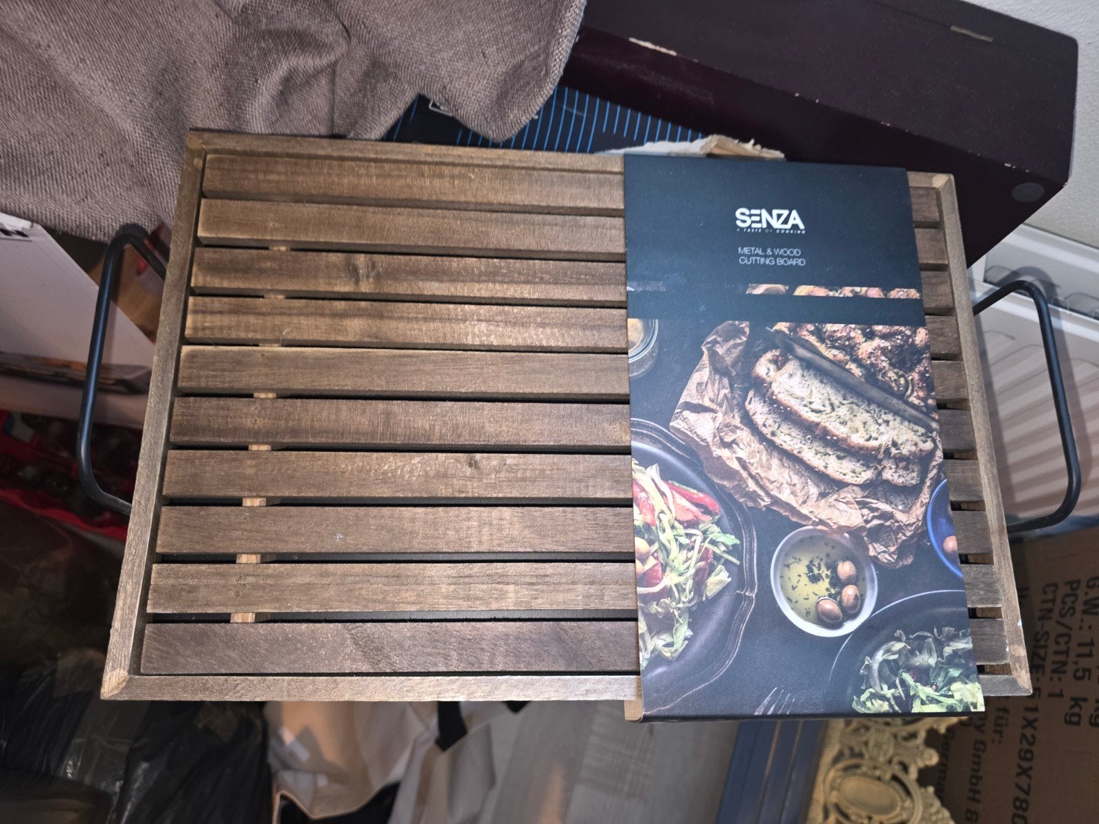 Senza Metal & Wood Snij-/serveerplank, Hout, Snij-/serveerplank, Nieuw, Ophalen of Verzenden