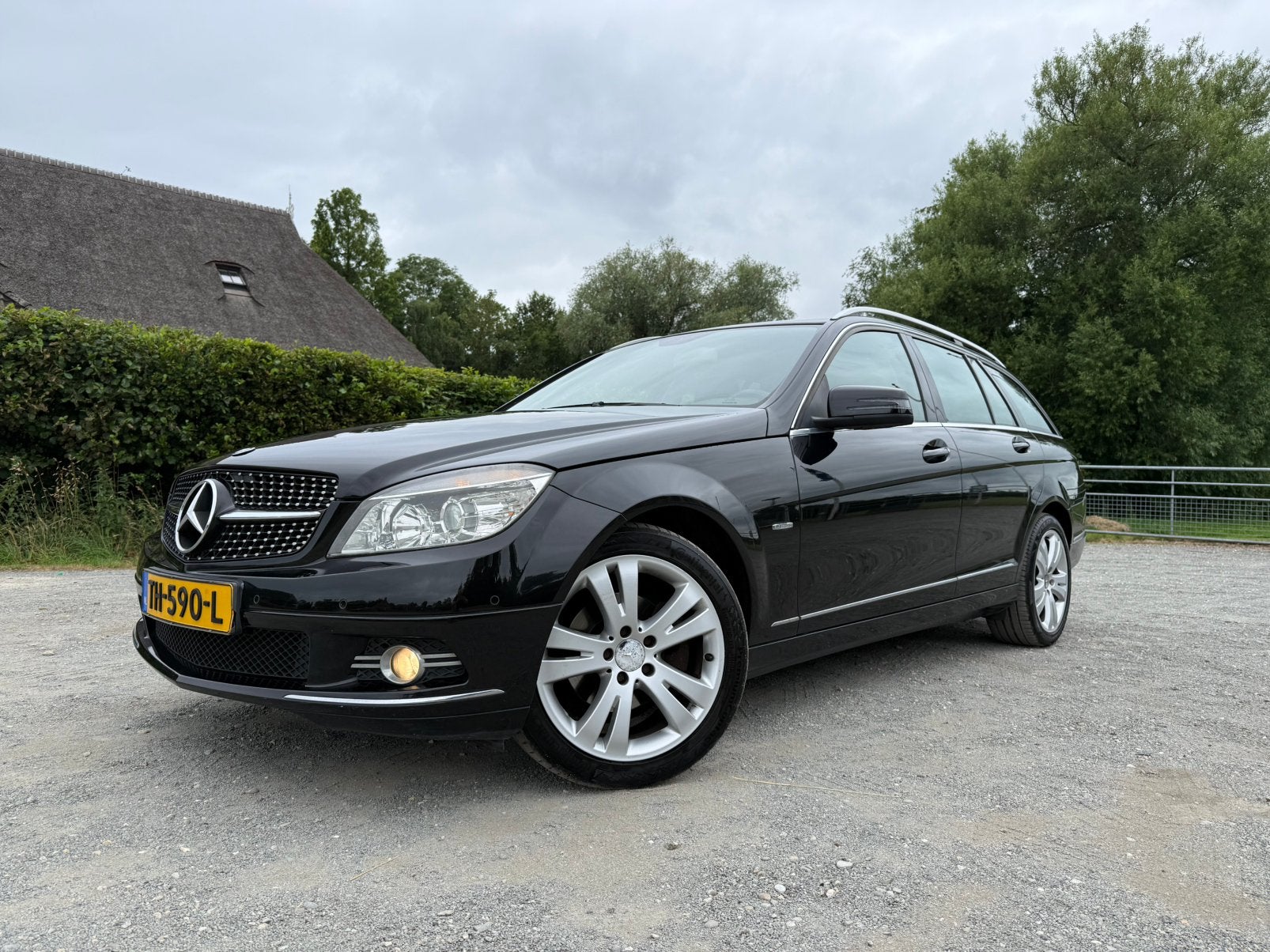 Mercedes-Benz C-Klasse  C180 Kompr. Estate AUT 2009 Zwart, Achterwielaandrijving, 1800 kg, Zwart, Zwart