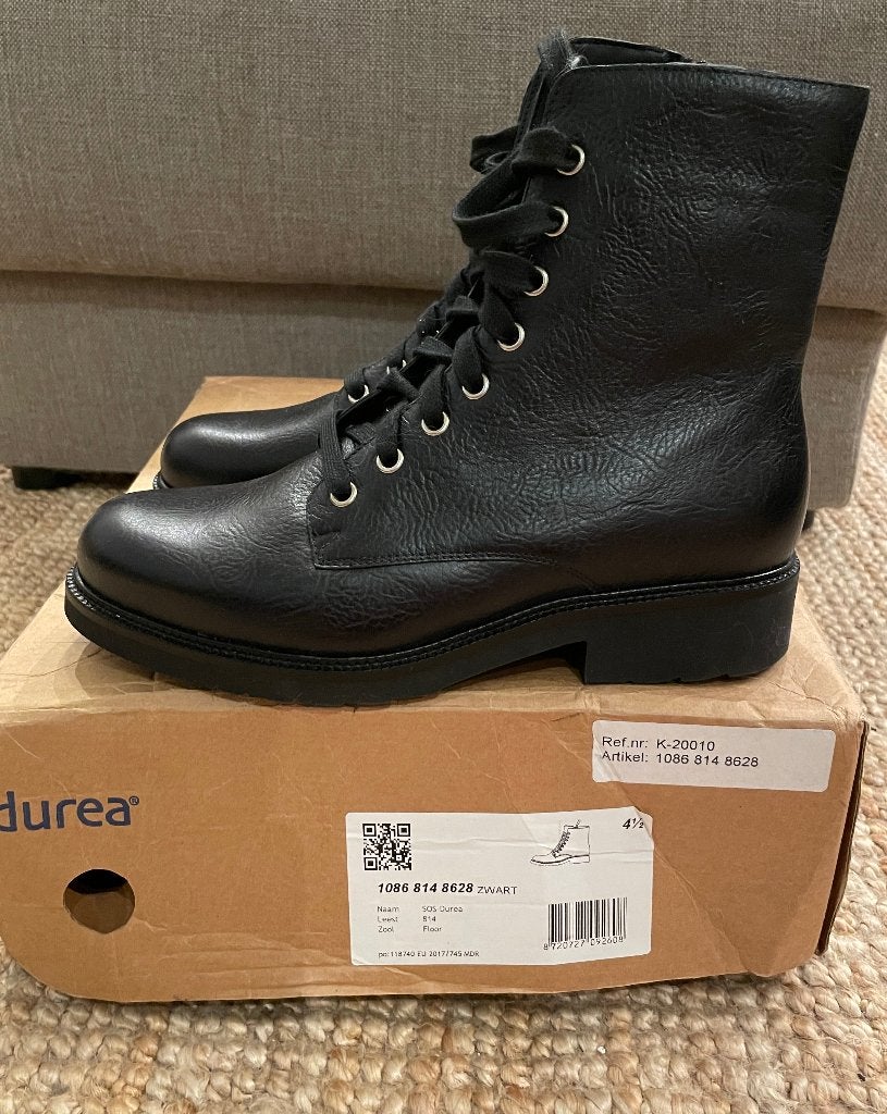 Nieuwe Durea boots maat 37,5 wijdte K - zwart - ongedragen, Durea, Zwart, Overige typen, Nieuw