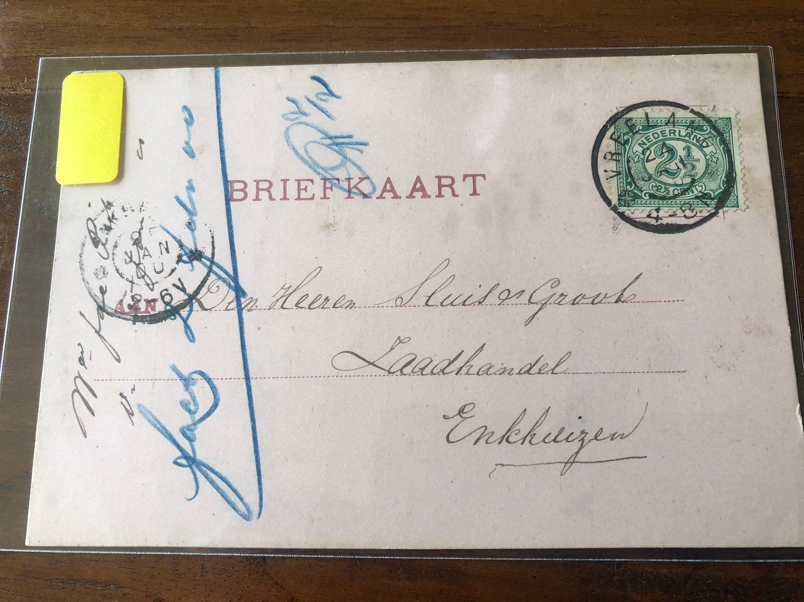 118 Ned. Grootrond VREELAND, Postzegels en Munten, Brieven en Enveloppen | Nederland, Ophalen of Verzenden, Briefkaart