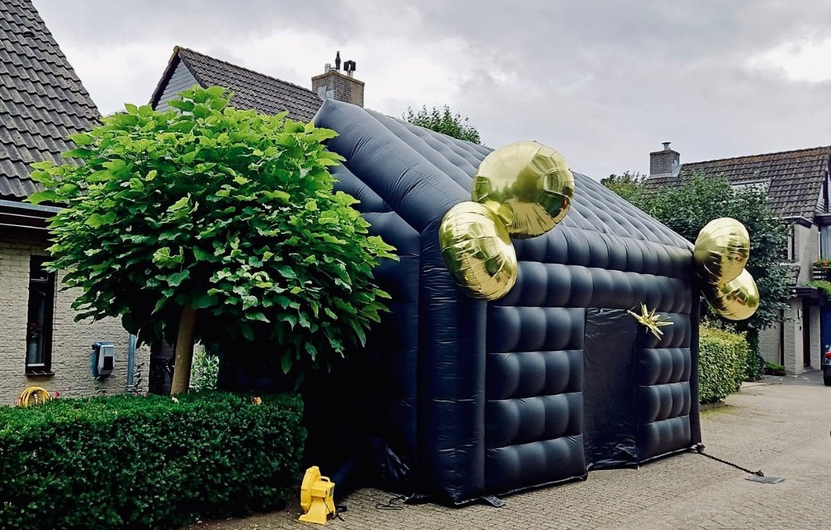 Partytent te huur. Club tent kubus tent nu 100 euro!!, Ophalen, Zo goed als nieuw, Minder dan 5 meter