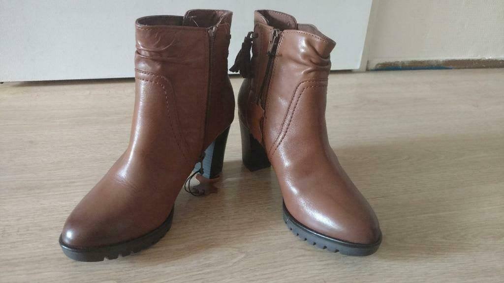 Lederen enkellaars maat 38 nieuw, Ophalen, Nieuw, Overige kleuren
