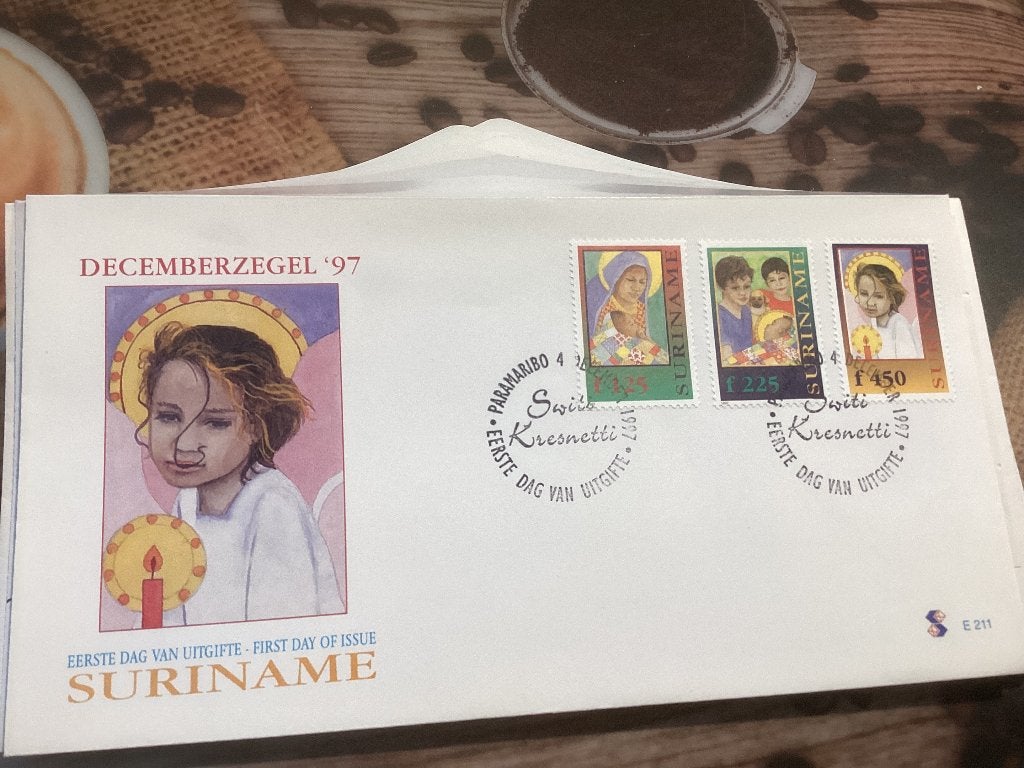 No4849 Suriname Se211 Heb ook Nederland jaargangen fdc 1963, Postzegels en Munten, Ophalen, Onbeschreven, Rest van de wereld