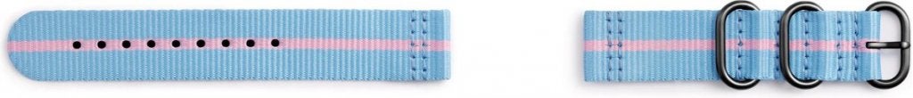 Samsung Nylon bandje 20mm - LichtBlauw, Bandje, Madefor@samsung.com, Nieuw, Ophalen of Verzenden
