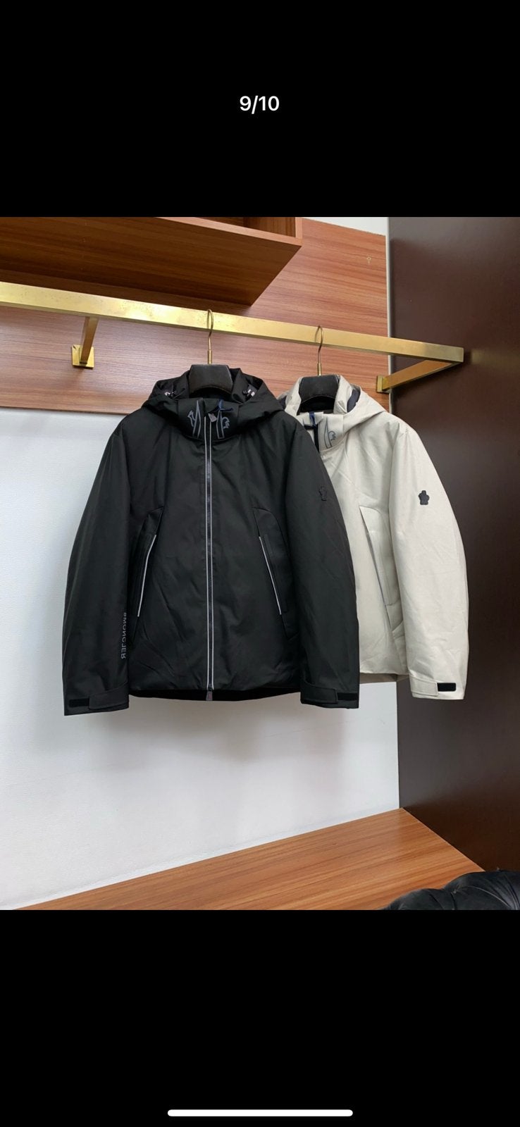 Moncler ski jacket jas, Ophalen of Verzenden, Zo goed als nieuw, Overige maten, Zwart