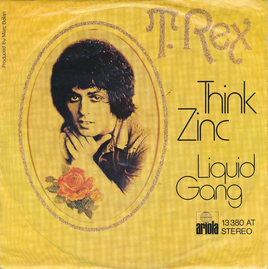 2704 T. Rex - Think zinc (1974), Gebruikt, 7 inch, Single, Ophalen of Verzenden