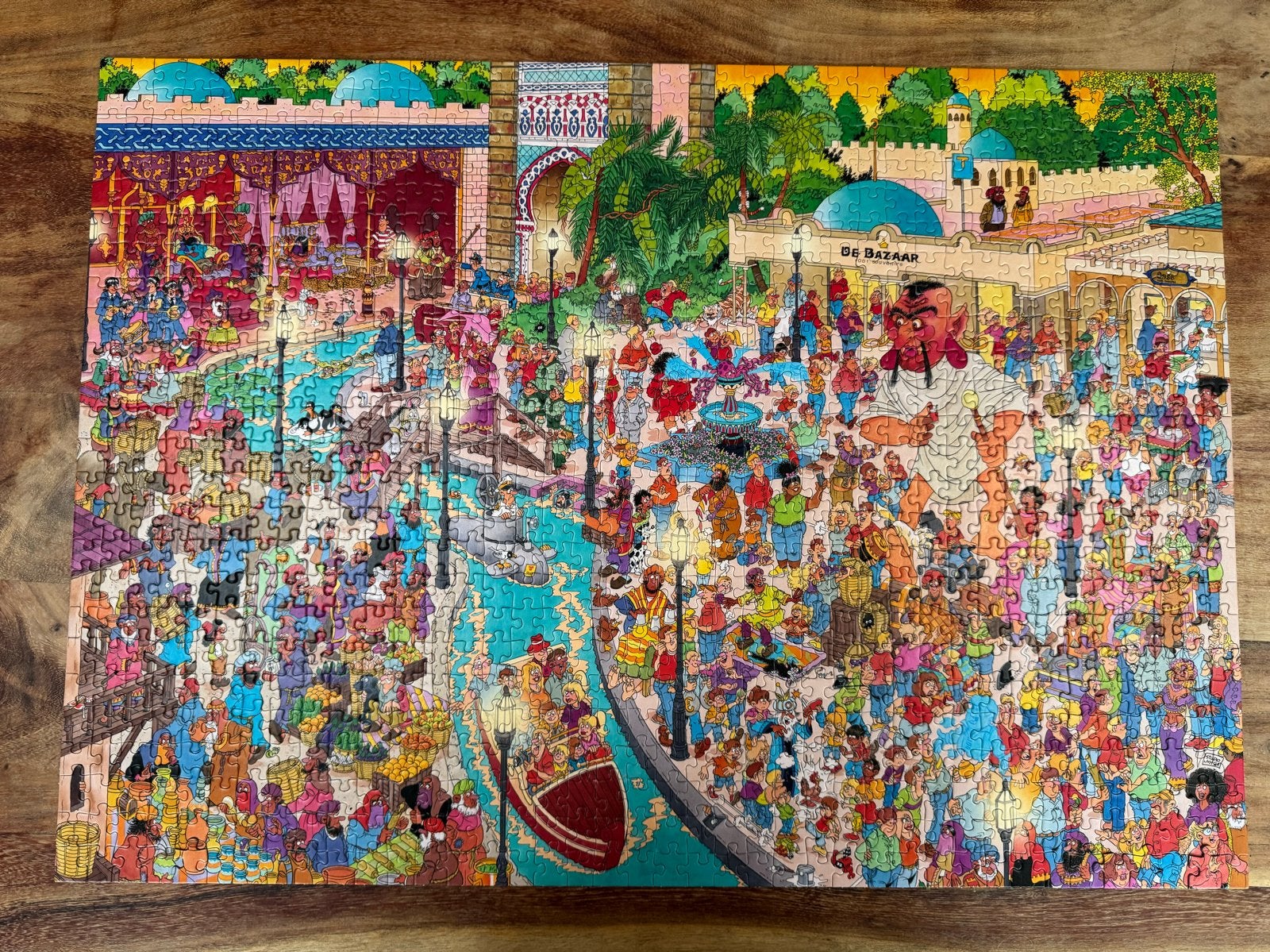 Fata Morgana De Efteling Jan van Haasteren 1000 stukjes, Hobby en Vrije tijd, Denksport en Puzzels, Zo goed als nieuw, Legpuzzel