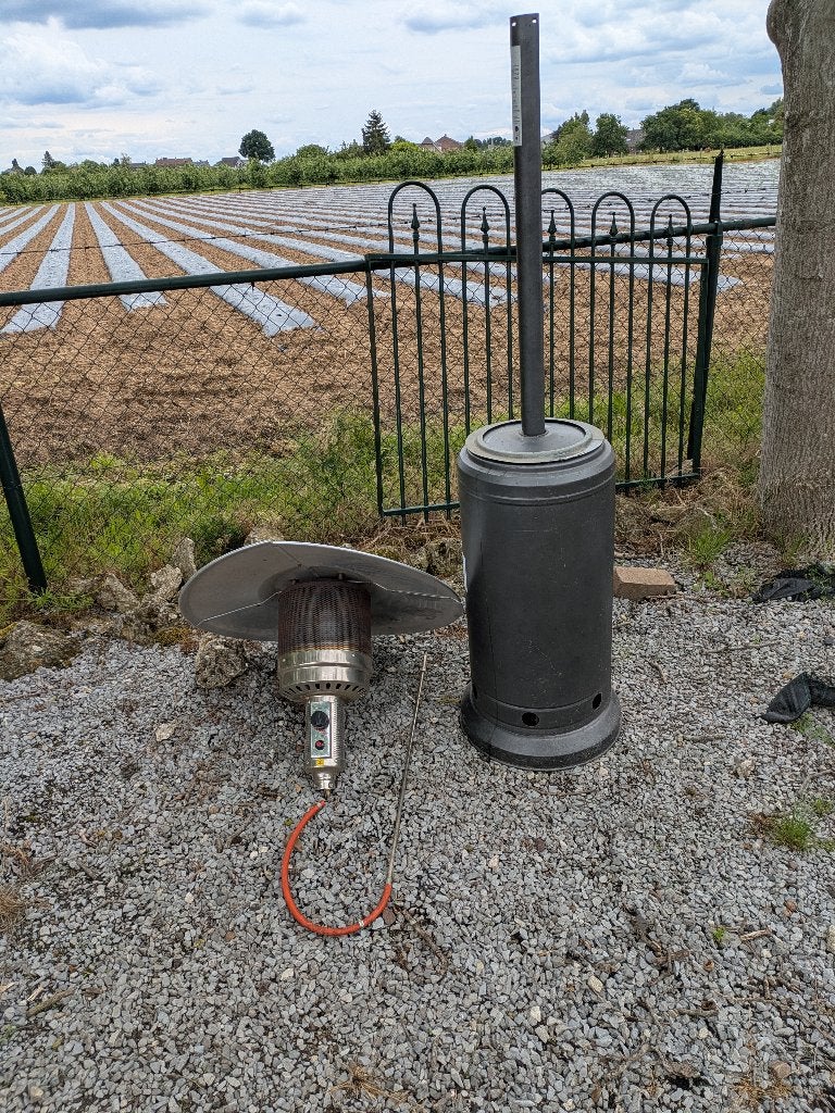 gasheater, Tuin en Terras, Terrasverwarmers, Ophalen, Zo goed als nieuw, Gas, Vloer