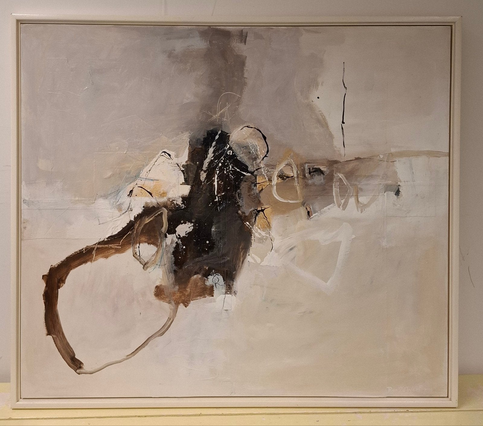 Gemengde techniek op paneel - Ron van der Werf (2000), Ophalen