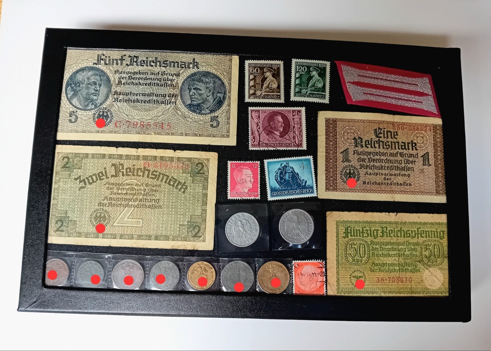 WO2 Luxe Opbergdoos - Biljetten, Munten, Zegels & Insigne, Verzamelen, Ophalen of Verzenden, Landmacht, Duitsland, Lintje, Medaille of Wings